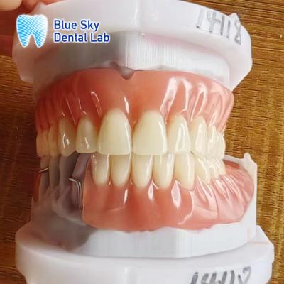 China Resin Acrylic Removable Partial Denture With Clasps And Full Acrylic Denture for sale