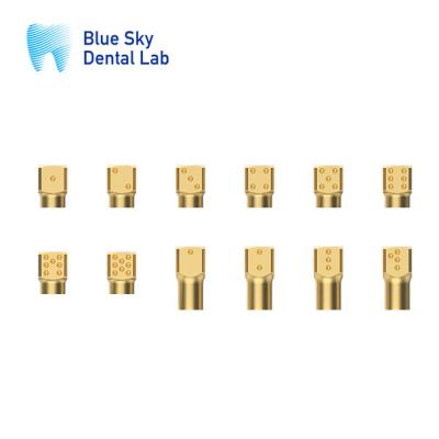 China CAD Multiple Implant Scan Body Vacuum Gold Plating Dental Scan Bodies for sale