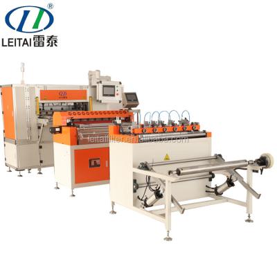 China Factory 2021Leitai Paper Pleating Machine Manufacturers Filter Automatic Filter Production Line for sale