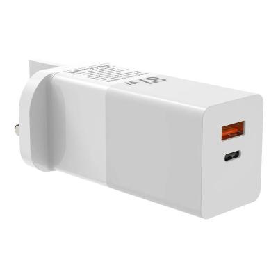 China Hot Sale 65W Palladium Charger Travel GaN Charger Dual Ports GaN Charger 65W EU Plug for sale