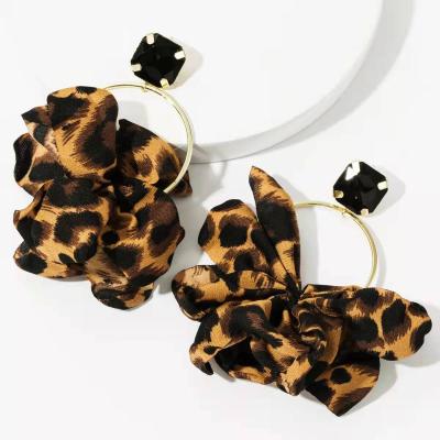 China CLASSIC Silver S925 Needle Earrings With Feminine Leopard Print And Diamond Earrings for sale