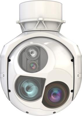 China Dia 200MM Two Axis Two Metal Frame EO Pod With Three Sensors For Surveillance System for sale