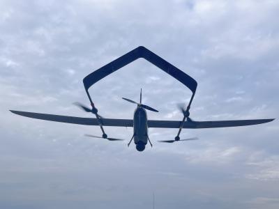 Κίνα 150 χλμ. Μακρά Αντοχή Μακρά Απόσταση VTOL UAV Drone 6hous Vtol Αεροπλάνο HS101A-VT-3000 προς πώληση