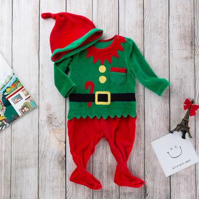 China Breathble Comfortable Hot Sale Baby Clothes Christmas Thicken Velet Jumper Led Kids Christmas Baby Boy Overalls For Children for sale