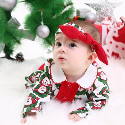 China Breathble 2021 Kids Xmas Cozy Baby Christmas Clothes Set Baby Overalls for sale