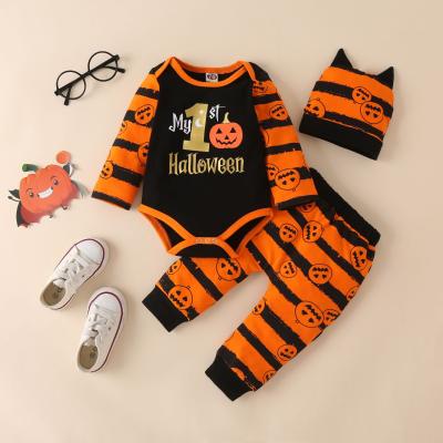 China Autumn New Style Boys Kids Casual Dress Set Halloween Baby Clothes 0-2 Years Old for sale