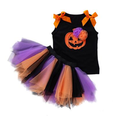 China Breathable Washable Eco-friendly Substantial In Stock Boutique 2021 Babies Clothes Sets USA Halloween Costumes Dress For Kids Girls for sale