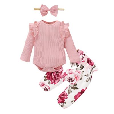 China Comfortable Breathble 3Pcs Baby Clothes Sets Newborn Kids Clothing Childern Clothes Toddler Girl Clothes Girl Outfits for sale