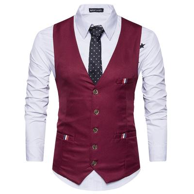 China QUICK DRY Custom Size Mens Beige Vest And Pants Fit Simple Casual Vests For Men for sale