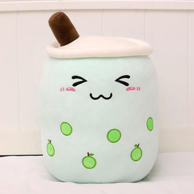 China Plush cartoon boba plush toys boba cups shaped pillow boba beads plush soft back cushion for sale