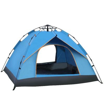 China Extended Type Camping Tent Outdoor Waterproof Travel Customized Item Sliver Fabric Layers Color Double Increase for sale