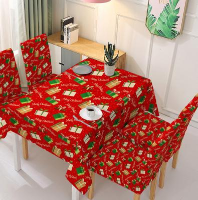 China Party Waterproof Home Decoration Square Table Cover 100% Polyester Table Cloth for sale