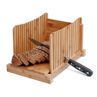 China Eco-Friendly Disposable Foldable Bread Slicer Guide Cutting Board Bamboo Guide for sale