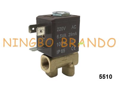 China 5510 CEME Tipo G1/8'' Válvula Solenoide de Latón 2/2 Vías Normalmente Cerrada 24V 220V en venta