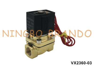 China VX2360-03 3/8'' SMC Type Brass Solenoid Valve For Water Air 220V 110V 24V for sale