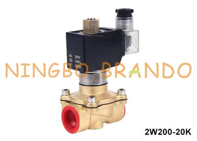 China 3/4'' 2 Way Normal geöffnetes Messing-Solenoidventil für Wasser Luft Gas Flüssigkeit 24V 220V zu verkaufen