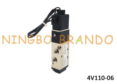 China Tipo válvula de AirTAC de solenoide pneumática de 4V110-06 DC24V para o controle bonde remoto com corpo da liga de alumínio à venda