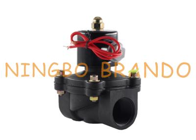 China Maneira elétrica plástica 12V normalmente fechado 24V 220V da válvula de solenoide 2 da água do ABS de 1 polegada à venda