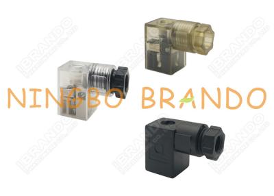 China MPM 8.0m m 3 conector de la bobina del solenoide de la forma C del estruendo 43650 de Pin Black Transparent en venta