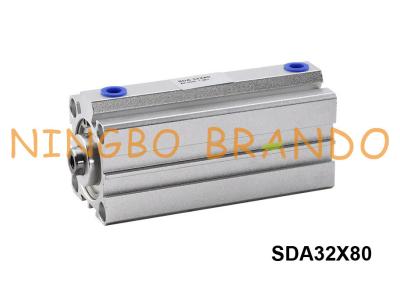 China Airtac-Art SDA32X80 pneumatischer kompakter Anschlag des Luft-Zylinder-32mm der Bohrungs-80mm zu verkaufen