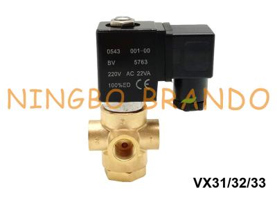 China Tipo 3 válvula de ASCO de solenoide de bronze da maneira para o ar 1/8