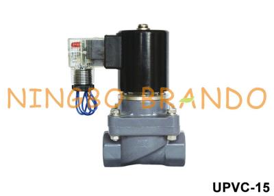 China 24VDC 110VAC 220VAC 1/2'' Anti-Corrosion CPVC UPVC Solenoid Valve for sale