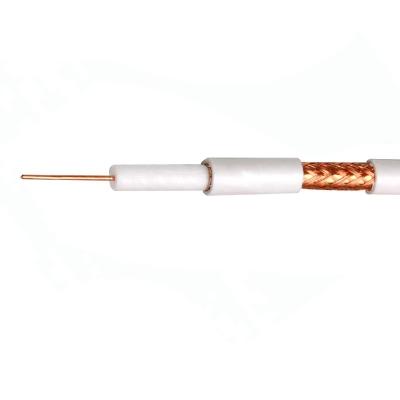 China CCTV/CATV Coaxial Cable 75OHM Dual CCTV RG59 2CCoax RF Shield Telecommunication PE/PVC Jacket for sale