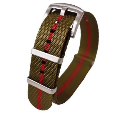 China MINGJIANG Designer Sports Watch Band Durable Nylon Strap Watch Men's Nato Ribbed Watch Strap for sale