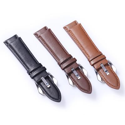 China MINGJIANG Watch Band Strap Watchband Models Durable Simple Smart Watchbands Latest Italian Leather 20mm for sale