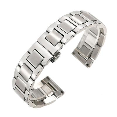 China OEM Logo High Quality Men's Stainless Steel Durable Adjustable Watch Band Deployment Clasp for sale