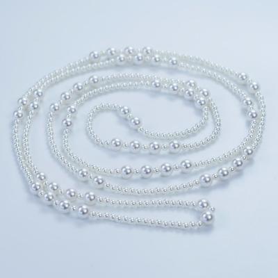 China Europe and America fashion jewelry designer bridal layered pearl suit long plastic necklace for women for sale