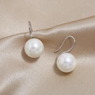 China CLASSIC South Sea Shell Pearl Hook Dangle Earrings for sale