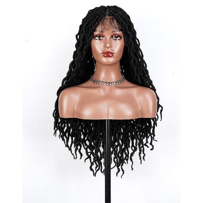 China Kinky Curl Stylish long black wavy curly hair made of high quality synthetic fibers, wigs for women for sale