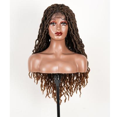 China Kinky Curl 4 x 4 5 x 5 Advanced simulation natural advanced weave wig, long hair dyed wig with fiber material for sale