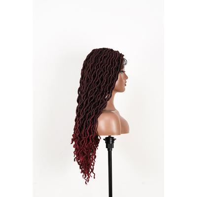 China Kinky Curl 4*4 5*5Women's long hair braided wig, high-grade fine fiber long hair spice wig for sale