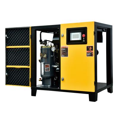 China 70db 8bar Frequency Inverter Lubricated Screw 20hp15kw Bestselling Permanent Magnet Air Compressor for sale