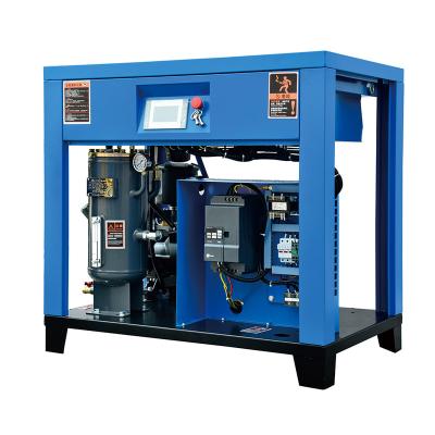 China Lubricated Air Cooling 10bar 20hp 50hz 15kw Frequency Permanent Magnet Screw Air Compressor for sale