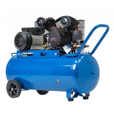 China 2.2kw/3hp 50l 10bar 320l/min 2 piston v style twin cylinder belt drive lubricated air compressor for sale