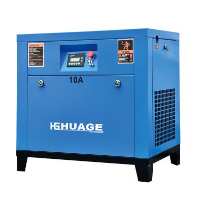 China China Lubricated Mining 8-10bar 35-39cfm10hp / 7.5kw Industrial Rotary Direct Driven Air Compressor Oil Injected Screw for sale