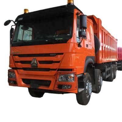 China CNHTC howo 12 wheel 8x4 dump truck > 8L for sale