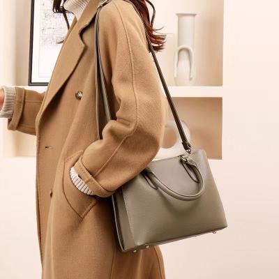 China Wholesale High Quality PU Leather Handbags Messenger Bags Classic Designer Large Capacity Tote Bag Office Ladies Work Women Bags for sale