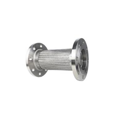 China water etc. industrial corrugated stainless steel flexible bellows compensator metal braided hose joint flange for sale