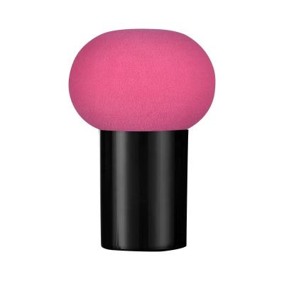 China Non-latex Factory Price Cosmetics Super Soft Mushroom Shaped Base Make Up Blast Latex Free Makeup Blending Sponge With Handle for sale