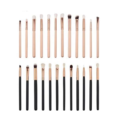 China Angular Blush Makeup Blending Set Brush 12 PCs Rose Gold Facial Cosmetic Brushes High Quality Professional Eye Liner Brow Lip Shadow for sale