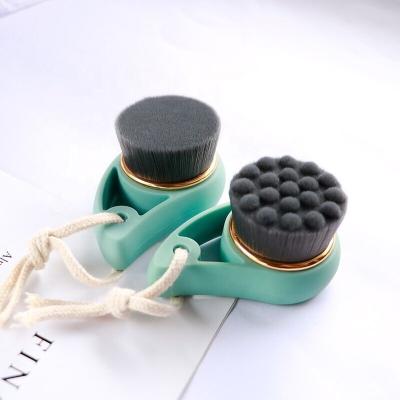 China NEW Silicone Acne Treatment Face Soft Handheld Pore Remover Bamboo Charcoal Blackhead Removal Facial Massager Deep Cleansing Brush for sale