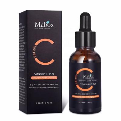 China Mabox Private Label Vitamin C Vitamin E Hyaluronic Acid Anti Aging Face Bleaching Organic Serum Whitening Private Label Skin Revitalization for sale