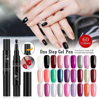 China No Need Base And Top Coat New Products Hot Selling Long Lasting One Step Soak Off UV/LED Gel Nail Polish Pen For Nail Art for sale