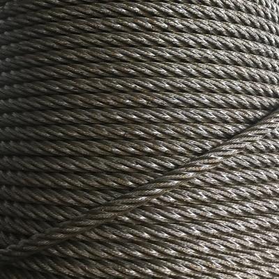 China Navy 18mm ungalvanized steel wire rope ungalv steel wire rope for sale