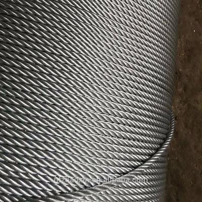 China 6x19 Galvanized Steel Wire Rope 0.5mm 40mm 6x19 Galvanized Steel Wire Rope Anti-Twisting Wire Rope for Electric Hoist and Gym Fitness Equipment for sale