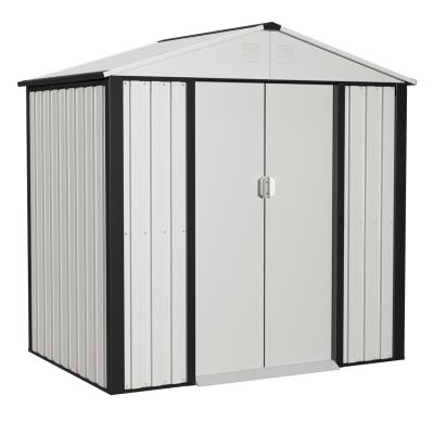 China Sustainable Outdoor Shed House With Sloped Metal Storage Garden Shed for sale